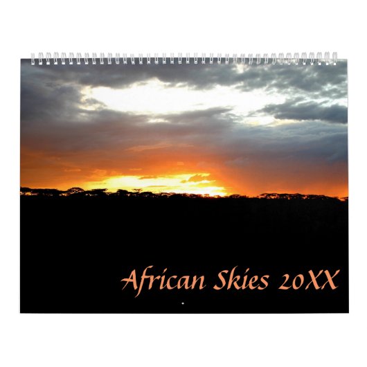Calendrier Mural Ciels africains (Protection)