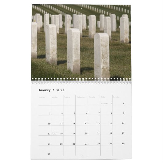 Calendrier Mural Cimetière militaire (Jan 2027)