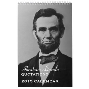 Calendrier Mural Citations 2015 d'Abe Lincoln