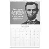 Calendrier Mural Citations de Abe Lincoln 2015 (Feb 2027)