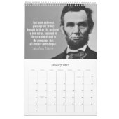 Calendrier Mural Citations de Abe Lincoln 2015 (Jan 2027)