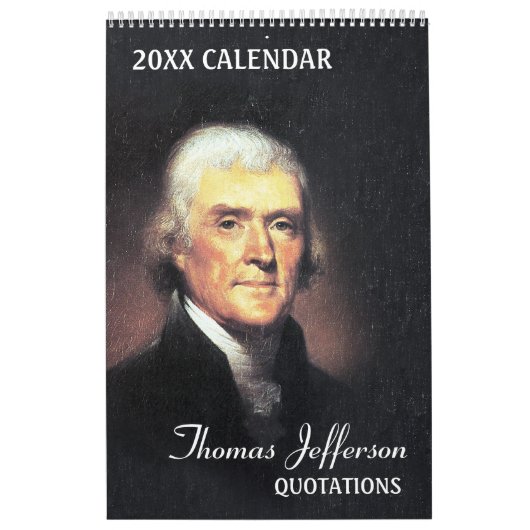 Calendrier Mural Citations de Thomas Jefferson (Protection)