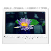 Calendrier Mural Citations inspirées pour des volontaires (Protection)