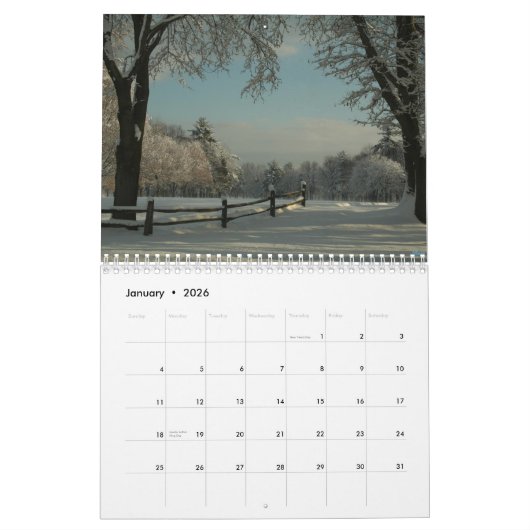 Calendrier Mural Classez par les saisons 2012 avec l'écriture (Jan 2026)