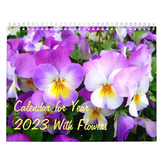 Calendrier Mural Classez pendant l'année 2014 - des fleurs (Protection)