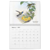 Calendrier Mural Colibris 2014 de John Gould (Feb 2027)
