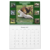 Calendrier Mural collage-neige-léopard (Jan 2027)