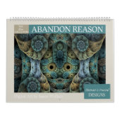 Calendrier Mural Collection bleue Fractales Abstraites 2026 (Protection)