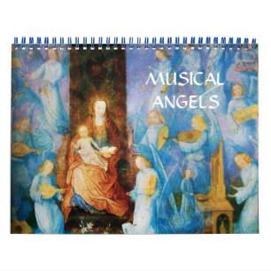 CALENDRIER MURAL COLLECTION    D'ART FINE DES ANGELS MUSICAUX 2016
