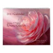 Calendrier Mural Collection d'art florale de collection Romance (Protection)