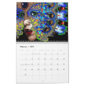 CALENDRIER MURAL COLLECTION D'ART FRACTAL 2017 (Feb 2027)
