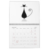 Calendrier Mural Collection de chats noirs (Jan 2027)