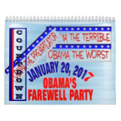 Calendrier Mural Compte à rebours à Nobama 2 années (Protection)