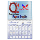 Calendrier Mural Compte à rebours à Nobama 2 années (Feb 2027)