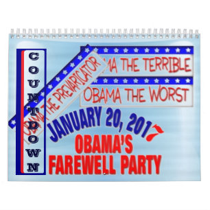 Calendrier Mural Compte à rebours à Nobama 2 années