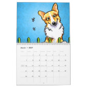 Calendrier Mural Corgis Off-Leash Art™ Vol 1 (Mar 2027)