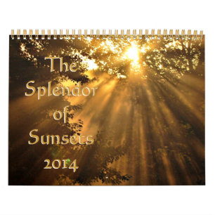 Calendrier Mural Coucher de soleil 2014
