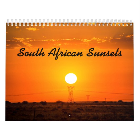 Calendrier Mural Couchers du soleil sud-africains (Protection)