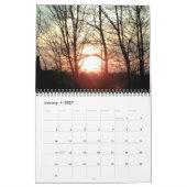 CALENDRIER MURAL COUCHES DE SOLEIL GLORIEUX (Jan 2027)