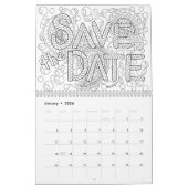 Calendrier Mural Couleur de demoiselle d'honneur de jeune mariée de (Jan 2026)