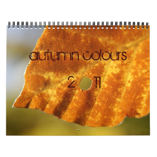 Calendrier Mural couleurs d'automne (Protection)