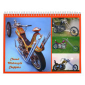Calendrier Mural Couperets classiques de taille moyenne de moto (Protection)