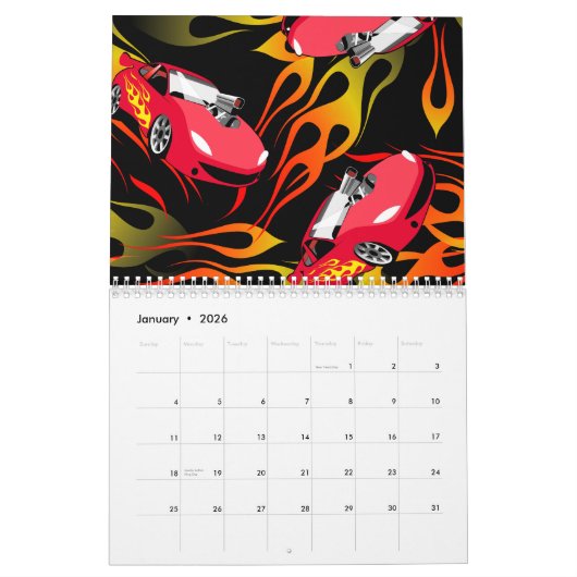 Calendrier Mural Course de rue (Jan 2026)