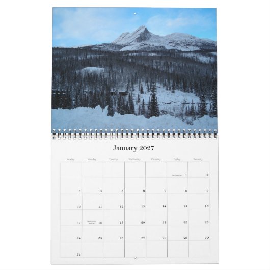 Calendrier Mural Couverture, ALASKA 2007 (Jan 2027)