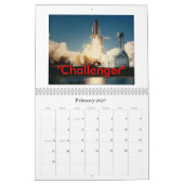 Calendrier Mural couverture, navette spatiale Calander, 2008 (Feb 2027)