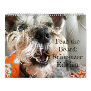 Calendrier Mural Craignez la barbe : Édition de Schnauzer