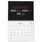 Calendrier Mural Créez votre propre personnalisation (Feb 2027)