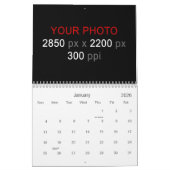 Calendrier Mural Créez votre propre personnalisation (Jan 2026)