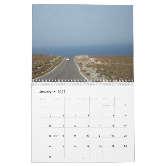 Calendrier Mural Crète (Jan 2027)