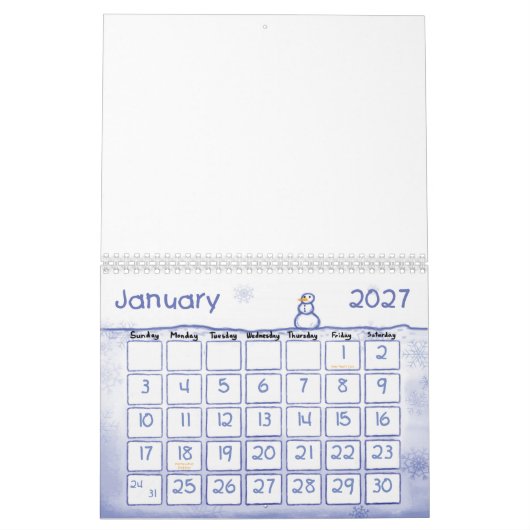 Calendrier Mural Customisez votre propre (Jan 2027)