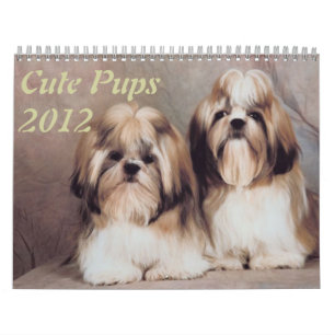 Calendrier Mural Cute Pups 2012