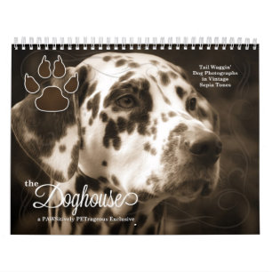 Calendrier Mural Dans le Dog House Fun Amoureux des chiens Date
