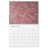 Calendrier mural d'art en acrylique (Feb 2027)