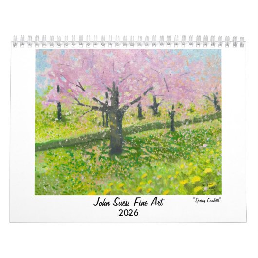 Calendrier mural d'art fin 2026 de John Suess (Protection)