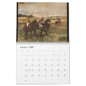 Calendrier mural d'art fin Edgar Degas (Jan 2027)