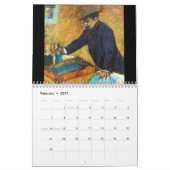 Calendrier mural d'art fin Edgar Degas (Feb 2027)