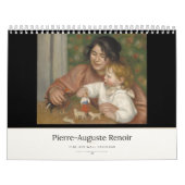 Calendrier mural d'art fin Pierre-Auguste Renoir (Protection)