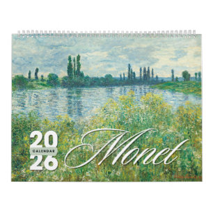 Calendrier mural d'art Monet 2026 – Maître impress
