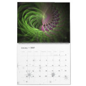 Calendrier mural de 12 mois ARTS fractales (Jan 2027)