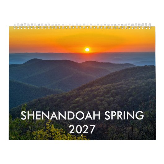 Calendrier mural de 12 mois Shenandoah printemps 2 (Protection)