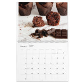 Calendrier mural de célébration du chocolat 2027 p (Jan 2027)