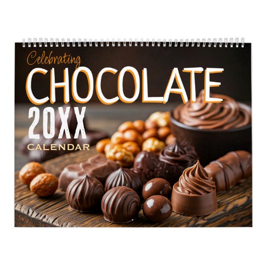Calendrier mural de célébration du chocolat 2027 p (Protection)