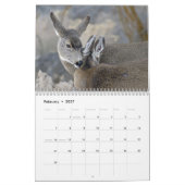 Calendrier mural de cerfs communs et d'élans 2015 (Feb 2027)