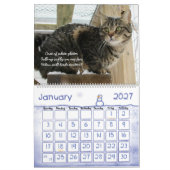 Calendrier mural de chat 2017 (Jan 2027)