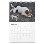 Calendrier mural de chien de Russell Terrier de (Mar 2026)