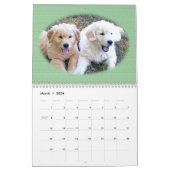 Calendrier mural de chiot de golden retriever (Mar 2026)